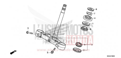 STEERING STEM NC750SAJ de 2018